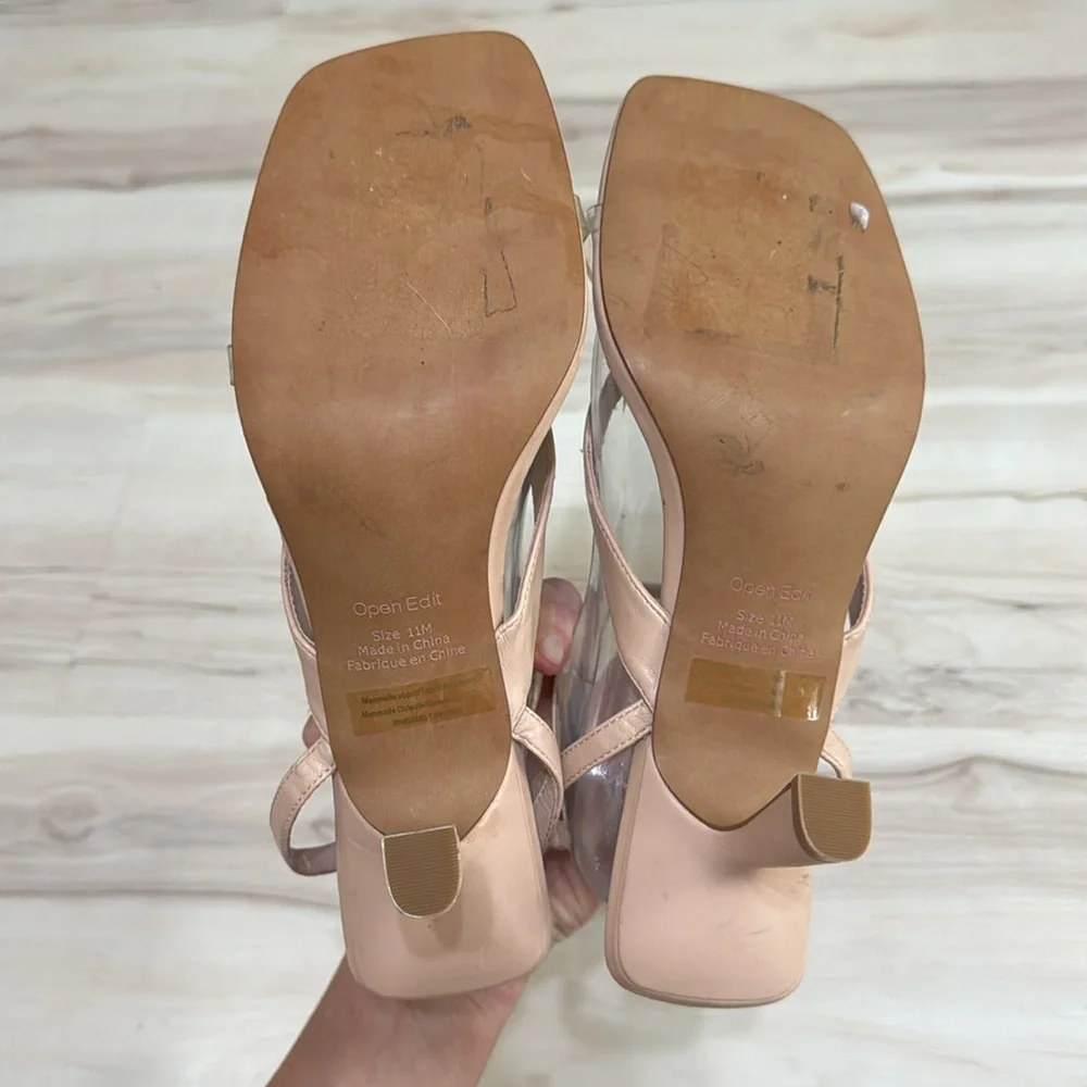 Open Edit Addison Ankle Strap Sandal Nude
